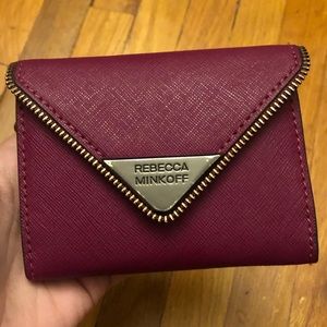 Bi-Fold Key Ring Wallet Rebecca Minkoff purple